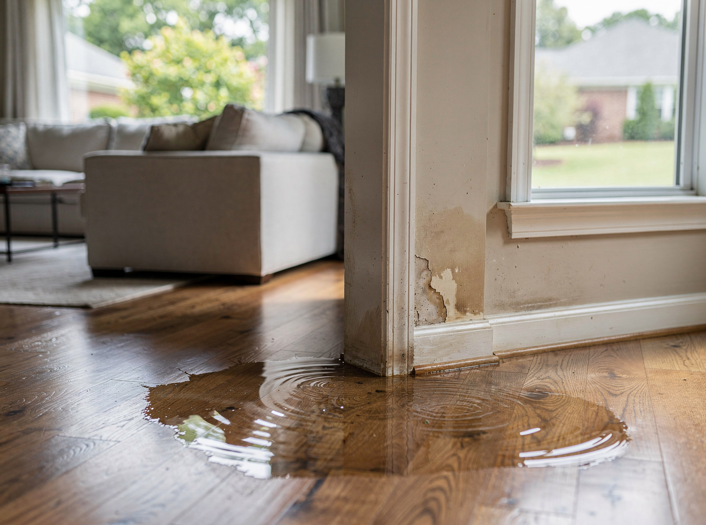 Water damage restoration work by Raleigh Water Damage Help in Raleigh, North Carolina